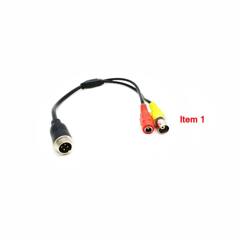 ZSCAM M12 4Pin Aviation Head Extension Cable Adapter Male to BNC Male/Female DC for CCTV Camera Security DVR