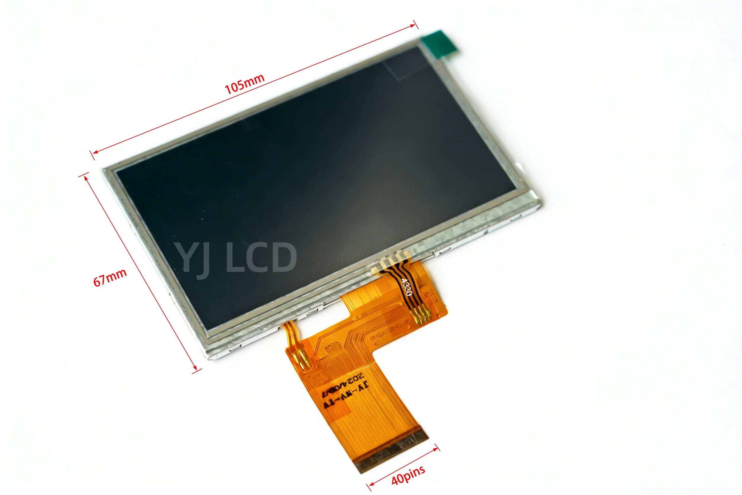 Hot Sale XHL4330PT-7 4.3 Inch LCD Display with Touch Screen 480×272 40 Pins TN Panel 350 cd/m² High Quality Replacement Part