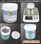 GD900 GD007 GD-3 Thermal Conductive Grease Net Weight 150 Grams Gray Paste Plaster Heat Sink Compound for Computer CPU GPU CN150