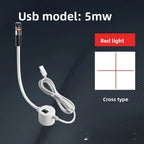 USB Red/Green Laser Positioning Light Infrared Working Lamp Cutting with Magnetic Base DC5V Line/Cross/dot Sewing Machine Supply