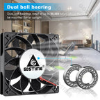 Gdstime 120mm USB PC Fan 5V 12V 24V 48V 12cm DC Brushless Cooling Fan 12025 2PIN 3PIN 4PIN Ball Computer Case Fan Waterproof Fan