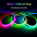 WS2811 Addressable SPI RGB IC COB LED Light Strip Dream Color 576/720LEDs/m WS2812B High Flexible FOB Lights RA90 DC5V/12V/24V