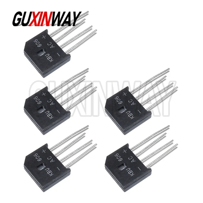 5PCS New 2A 3A 4A 6A 8A 10A 15A 600V 800V 1000V Diode Bridge Rectifier KBP206 210 310 KBL406 410 608 610 KBU810 1010 1510