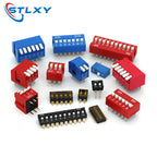 5pcs Slide Type Switch Module 1 2 3 4 5 7 8 10PIN /1.27/2.54mm Position Way SMD/DIP Pitch Toggle Switch Snap Switch Dial Switch
