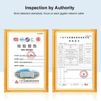 Samzhe 1000Mbps Cat6 Ethernet Cable Gigabit High Speed  Internet Cord RJ45 Shielded Network LAN Cord for PC PS5 PS4 PS3 Xbox