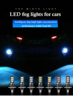 2x 7 Colors H1 H3 880 Canbus Super Bright LED Bulb Car Fog Light Headlight Bulbs 3030 12SMD 12V Running Light Auto Car Fog Lamps