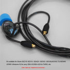 3.5mm Wired Headphone Audio Cable Replacement Earphones MMCX Connector Detachable for Shure SE215/ SE315 / SE425 /SE535 Earphone