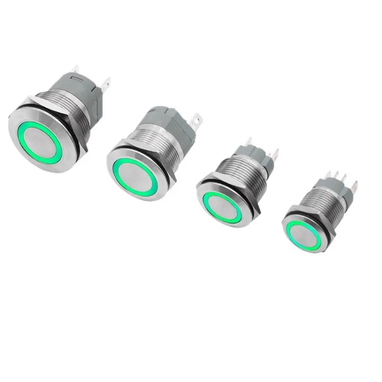 High current metal button 16/22mm high-power waterproof self resetting self-locking steel switch 20A 15A 10A push button