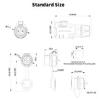 CNLINKO M12 IP68 Circular Solder Connector Male/Female Panel Mount PBT Housing Quick Lock for Marine & Industrial Automation
