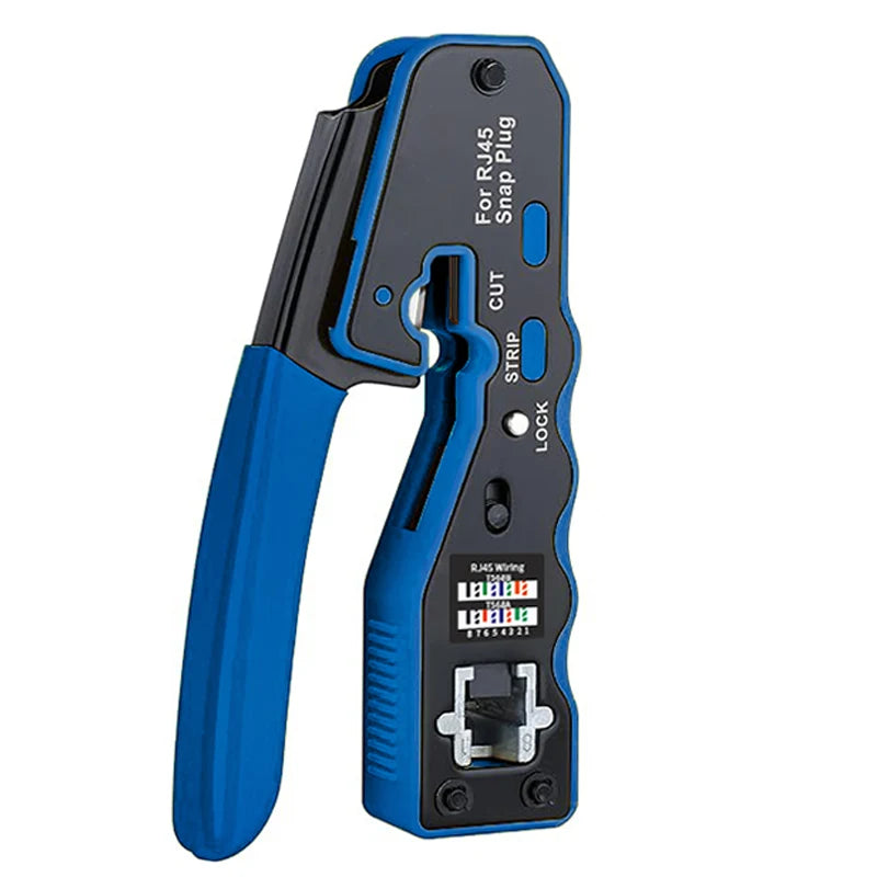 RJ45 crimping tool kit Ethernet crimper and tester for Cat5e Cat6 Cat6a 8P8C modular connectors