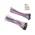5/10 Pairs JST SM 2.54mm Pin Connector Set Male to Female Electrical Cable Wire Connector for DIY Projects 2P to 9P