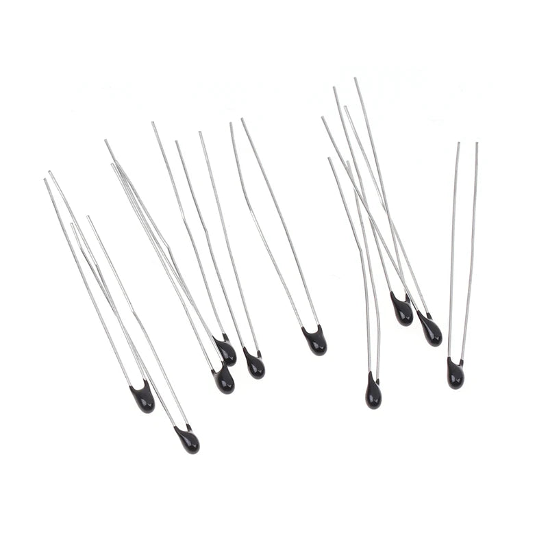 10pcs NTC Thermistor Thermal Resistor MF52A103F 3435 Thermistor B3435 NTC-MF52A-103F 10K Ohm 1% Temperature Sensor Wholesale