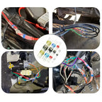 10-200pcs Welding Ring Heat Shrink Tube Terminal Waterproof Electrical Connection Solder Seal Wire Connectors Butt Splice