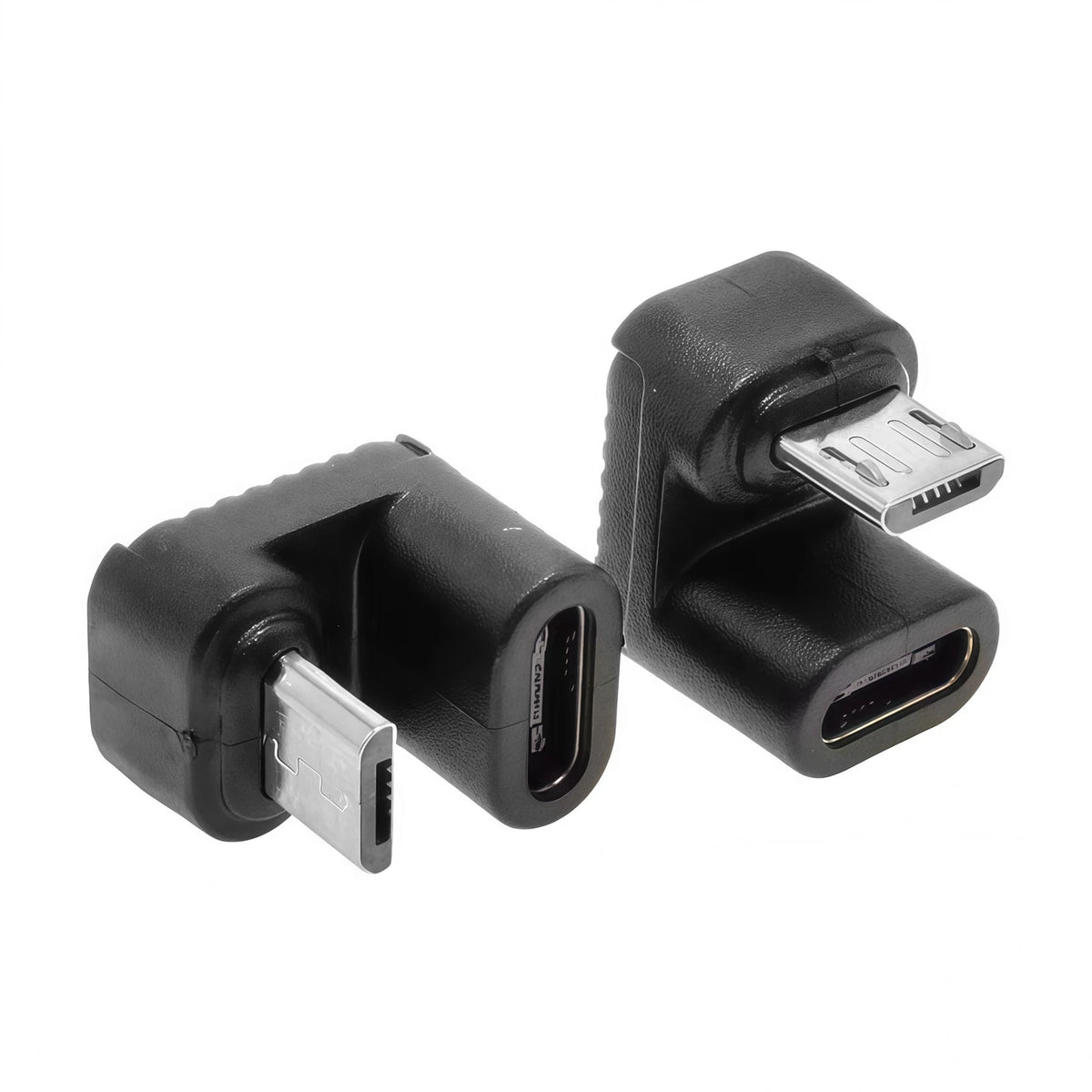 Micro USB Adapter 90 Degree Right Angle Male to Type C Female Connector for Laptop PC USB Chargers Extension Converter