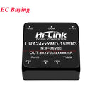 Hi-Link 15W 9-36V URB2405YMD URB2412YMD-15WR3 DC-DC 24V to 5V/12V/24V 3A 1.5A 1.2A Isolated Output Power Converter Supply Module