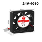 5010/4020/4010/3010 5V/12V/24V Cooling Turbo Fan Brushless 2Pin For 3D Printer Extruder DC Cooler Blower Part Plastic Fans