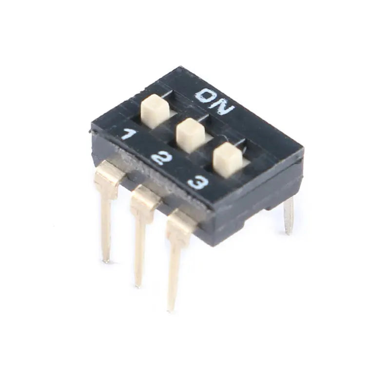10PCS Slide Type DIP Switch Module 1 2 3 4 5 6 7 8 10PIN 2.54mm Position Way DIP Pitch Toggle Switch Black Snap Switch Dial