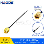 5PCS IPX to SMA Connector Cable SMA Male to uFL/u.FL/IPX to SMA Female RF1.13 RF Coaxial WIFI Antenna Pigtail Extension Cable