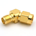100PCS/Lot Wholesale SMA Male to SMA Female Adapter 135 Degree 45 Bevel Connector RP-SMA to RP SMA for WIFI Race Goggle Antenna