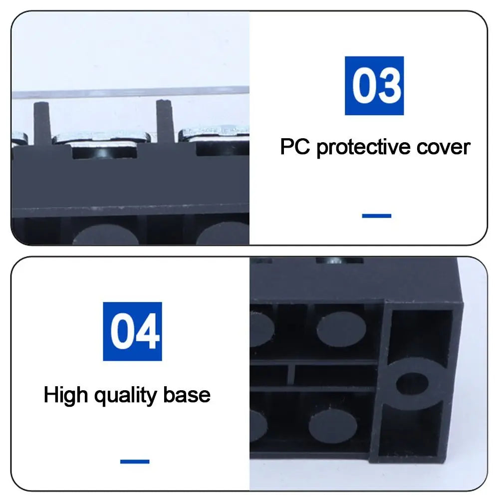 Terminal Block Connector Dual Row Terminal Block With Screws Strip Block Terminal Electric Connector Strip Electrical