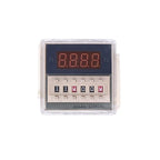 DH48S-S 12V Time Relay 220VAC 24VDC Repeat Cycle SPDT with Socket DH48S Series Delay Timer with Base
