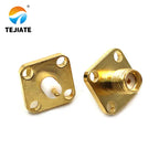 1PCS SMA Mother Seat Connector SMA Three Pairs of Internal and External Threads Hole Flange Socket Connector Insulation Expan