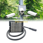 W89C 48 LED 940nm IR Illuminators Long Ranges For Surveillances Camera DC12V