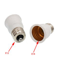 6pcs E12 To E14 Lamp Holder Converter US Standard To EU Candelabra LED Chandelier Mini Screw Light Socket Adapter Adaptor