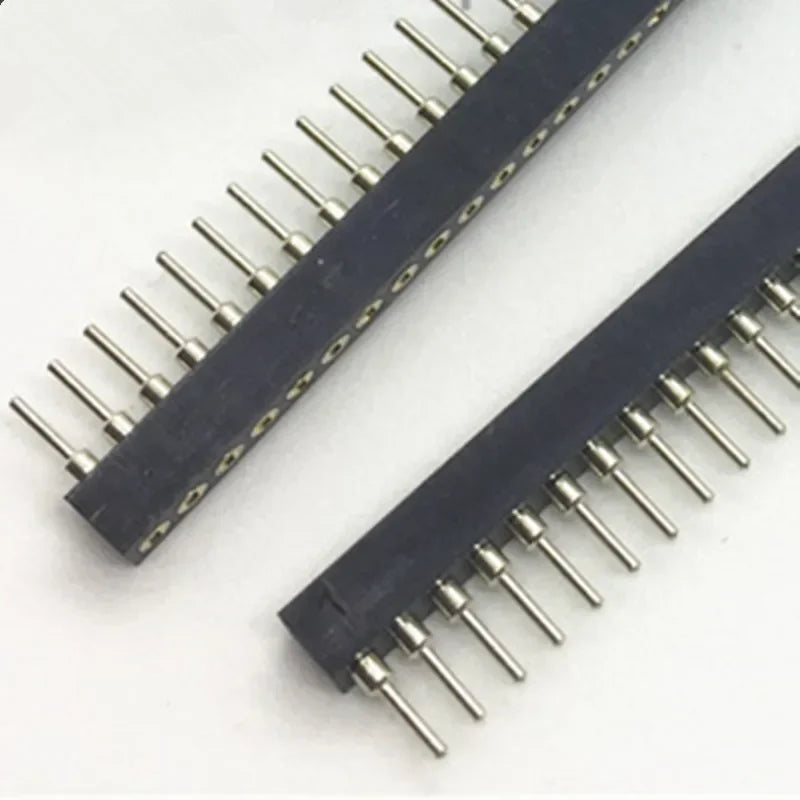 3pcs 1.778mm Round Single Row 1X40P Crystal Socket Male Female Pin Header PCB Board Connector