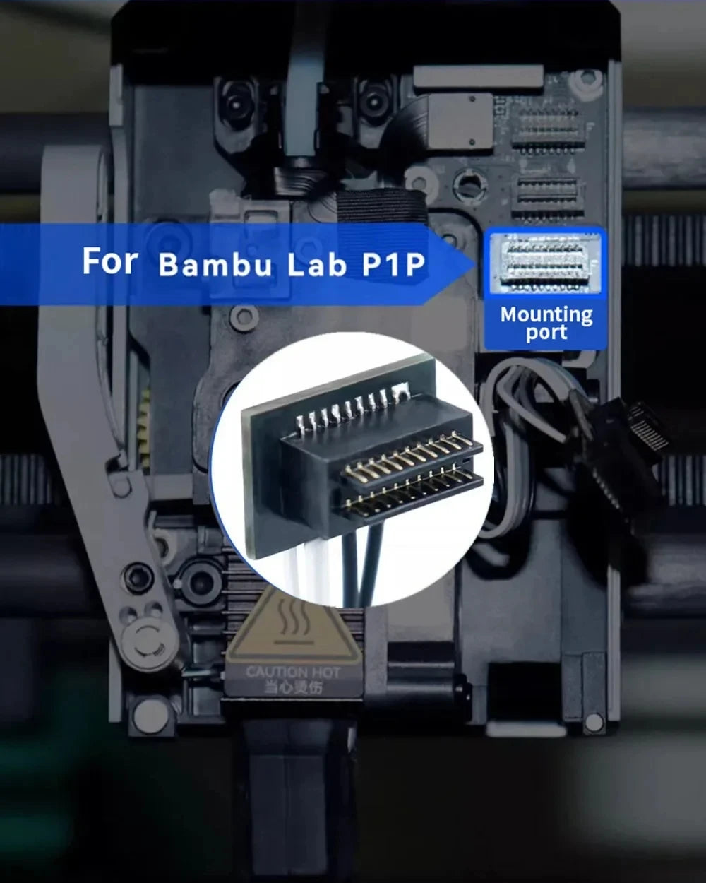 For Bambu Lab X1/X1C P1P/P1S A1 mini Thermistor & Ceramic Heating Plate For 3D Printer Hotend Heater Cartridge 24V 48W NTC 100K