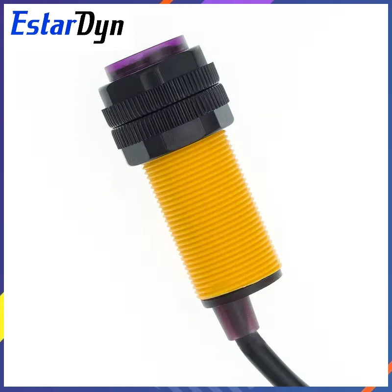 Estardyn E18-D80NK Infrared Obstacle Avoidance Photoelectric Sensor Proximity Switch 3-80cm Detection Range Adjustable