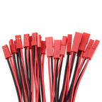 10pcs JST2.54 100mm 150mm 22 AWG 2 Pin JST Plug Connector Male Female Plug Connector Cable Wire for RC Toys Battery LED Lamp