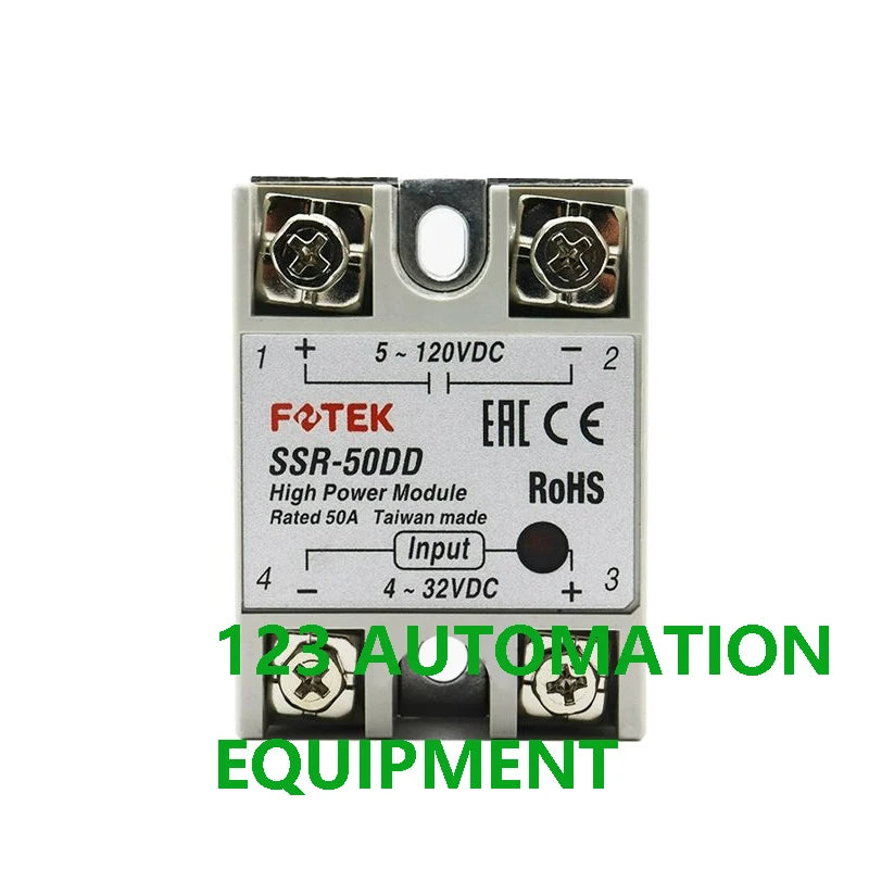 Authentic New FOTEK SSR-05DD 10DD 25DD 50DD 75DD  SSR-25DD-H Solid State Relay Module 5A 10A 25A 50A 75A  dc dc