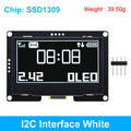 TZT 2.42" 2.42 inch LCD Screen White  Yellow 128x64 OLED Display Module IIC I2C SPI Serial for C51 SPD0301