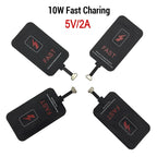 10W Wireless Charging Receiver for Samsung Huawei Xiaomi Iphone5-7 Universal Micro USB Type C Fast Wireless Charger Adapter