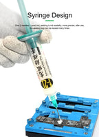 RELIFE F-21 10CC Lead-free and Halogen-free Tin Soldering Paste For PCB Rework Welding Flux Syringe Type Emulsified Solder