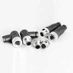 M12 Waterproof IP67 Aviation Plug Socket 4 5 8 Pin Hole Needle Male Curved Straight Screw Solderless Power Connector PG7 Charger