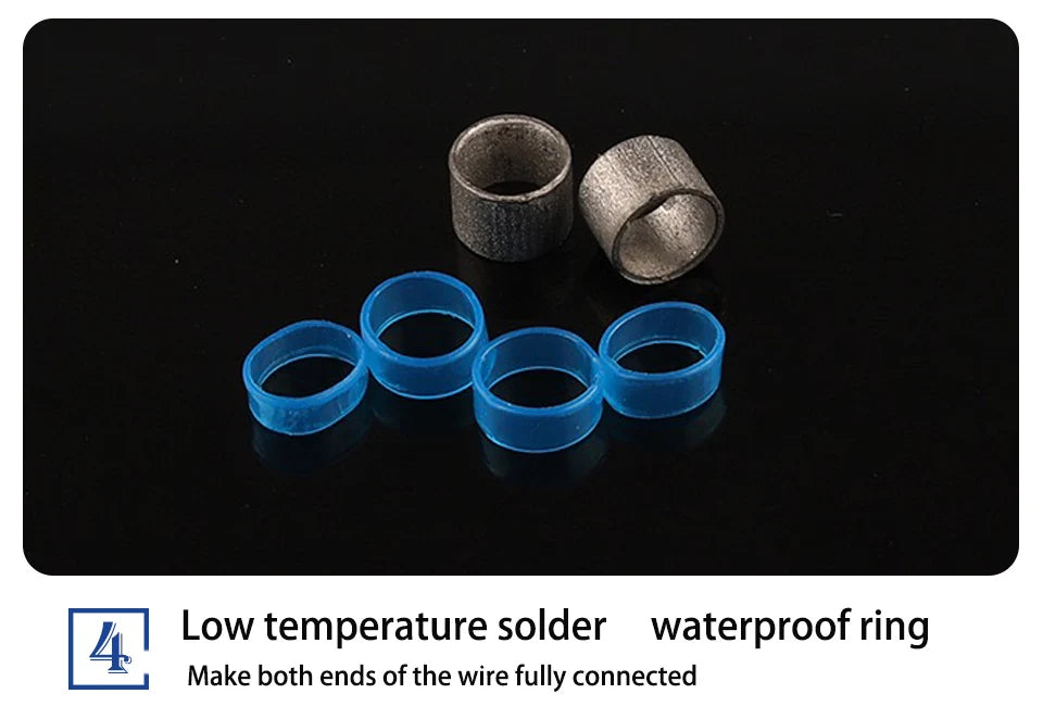 50/100/200Pcs Waterproof Solder Seal Heat Connector Shrink Butt Connectors Lug Terminals Electrical Wire Car Insulated Terminal