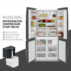 W10613606 Refrigerator Compressor Start Relay and Capacitor for Whirlpool KitchenAid Kenmore W10416065 PS8746522 67003186