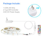WS2811 RGBIC COB LED Strip Lights Dream Color Addressable Smart LED Tape Flexible Tuya WIFI APP Control DC12V for Alexa Google