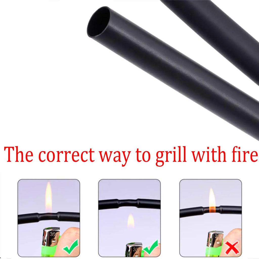 480PCS Heat Shrink Tubing 3mm Dia 30mm Long Industrial Heat-Shrink Tubing for Wires Wrap Sleeve Small Heat Shrink Tube Wrap
