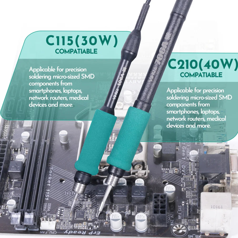 YIHUA 982-III C115 C210 C245 Soldering Iron Precision Soldering Station  Control Temperature Welding Rework Station