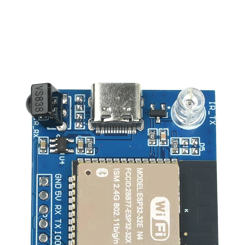 ESP32E-N4 Wifi Transparent Transmission Module Development Board Infrared Transmitter Receiver NEC Command Module Type C