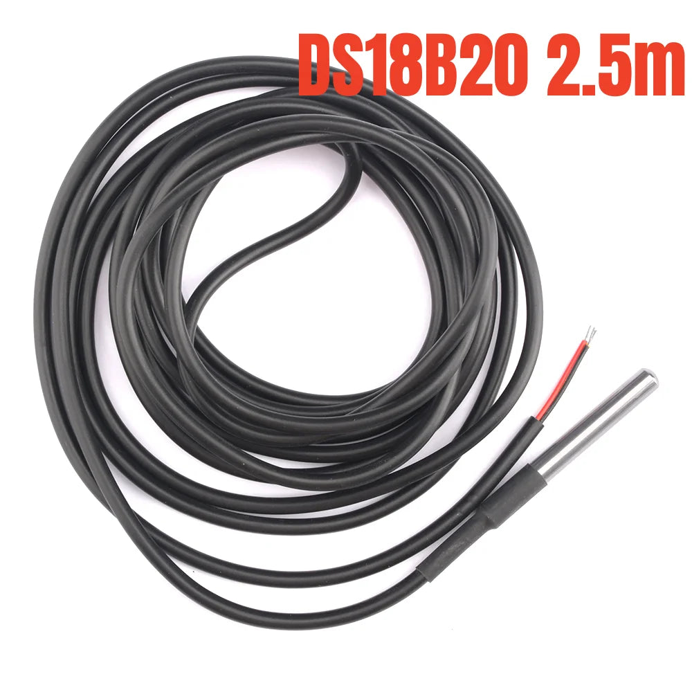 Thermistor Waterproof Temperature Controller Sensor Probe W1209 STC-1000 W3001 Thermostat 0.5m/1m/2m/3m DS18B20 NTC 10K 1% 3950
