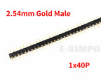 10pcs 2.0mm/2.54mm Pitch 1/2x40Pin Single/Double RowCrystal IC Socket Hole Round Male Female Pin Header Connector