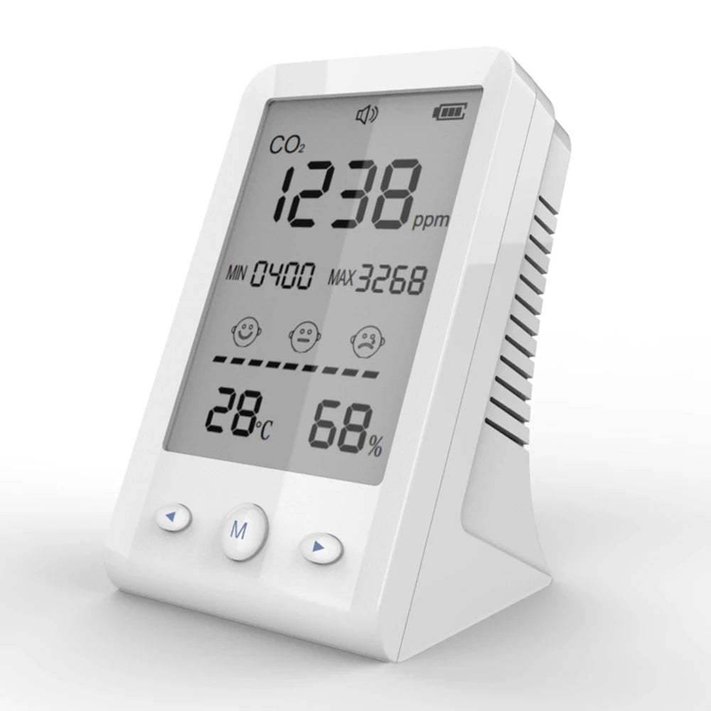CO2 Infrared NDIR Sensor Air Quality  Detector Carbon Dioxide Temperature Humidity  Monitor Indoor Meter Digital Gas Analyzer