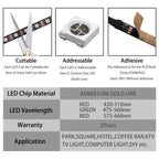 DC12V WS2815 5050 Smart RGB Pixels LED Strip DC5V WS2812B Individually Addressable IC 30/60/74/96/144/Leds/M WS2812 Tape Light