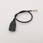 5V USB 2.0 A Female Male Power Supply Cable Connector 2Pin 4Pin Wire Charge Extension Cable Adapter Welding Line DIY 0.3m 1m 2m