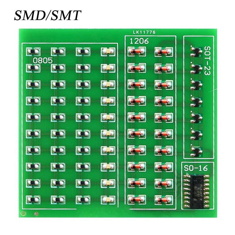 0805 SMD/SMT Components Soldering Practice Board Electronic Project Kits DIY Soldering Kit Skill Training Board Led Transistor