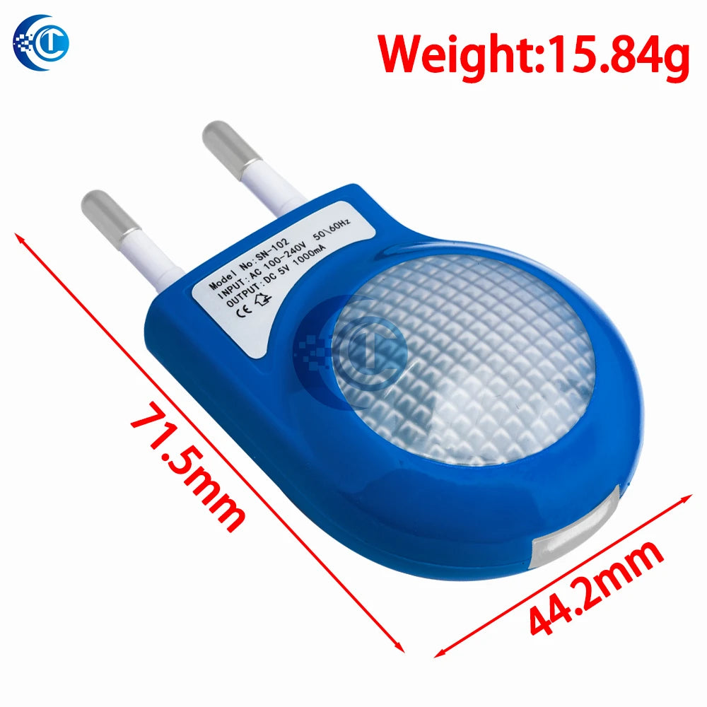 Mini Led Snail Night Light Auto Night Lamp Built-in Light Sensor Control Light Wall Lamp For Baby Kids Bedroom EU Plug